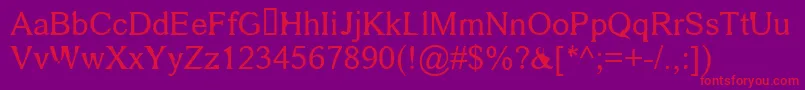 fkr area51life Font – Red Fonts on Purple Background