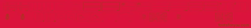fuente Flags of Europe 2 – Fuentes Marrones Sobre Fondo Rojo