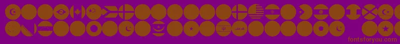 More about flags world color Font flags world color Font – Brown Fonts on Purple Background