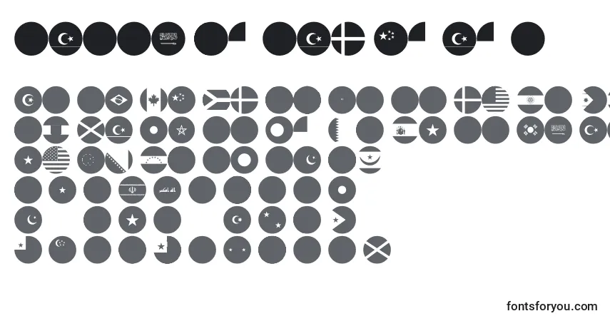 Schriftart Flags world color (126769) – Alphabet, Zahlen, spezielle Symbole