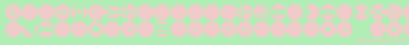 flags world color Font – Pink Fonts on Green Background
