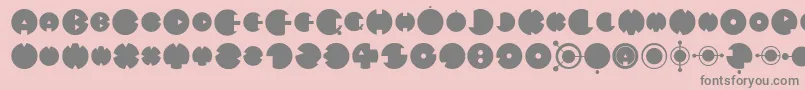 MysteryCircle Font – Gray Fonts on Pink Background