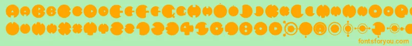 More about MysteryCircle Font MysteryCircle Font – Orange Fonts on Green Background