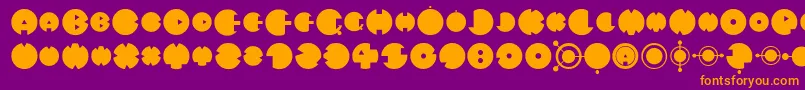 More about MysteryCircle Font MysteryCircle Font – Orange Fonts on Purple Background