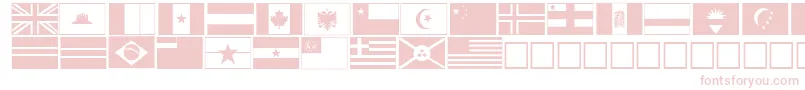 flags Font – Pink Fonts