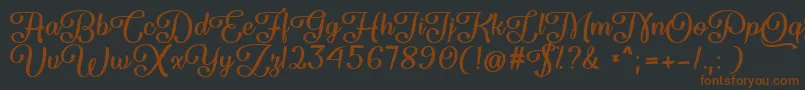 Flame Fetish   Font – Brown Fonts on Black Background