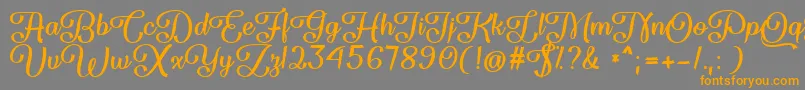 Flame Fetish   Font – Orange Fonts on Gray Background