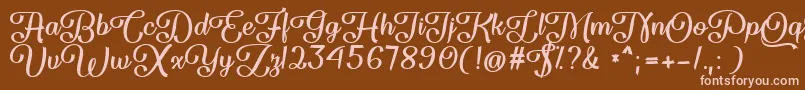 Flame Fetish   Font – Pink Fonts on Brown Background