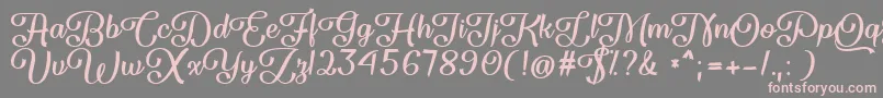 Flame Fetish   Font – Pink Fonts on Gray Background