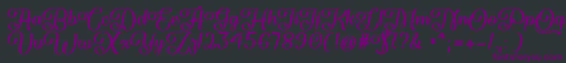 Flame Fetish   Font – Purple Fonts on Black Background