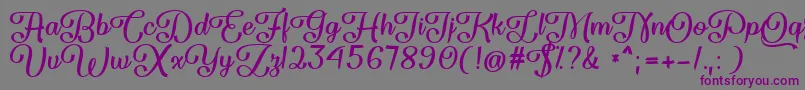 Flame Fetish   Font – Purple Fonts on Gray Background