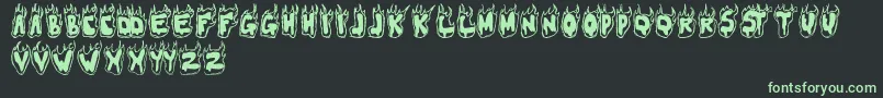 FLAMER Font – Green Fonts on Black Background