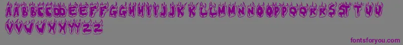 FLAMER Font – Purple Fonts on Gray Background