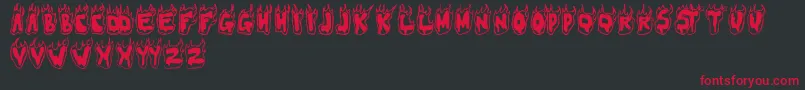 FLAMER Font – Red Fonts on Black Background