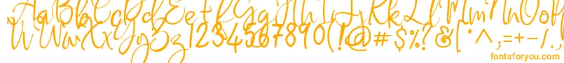 Flaming Carrot Font – Orange Fonts on White Background