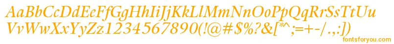 Fonte KalixItalic – fontes laranjas