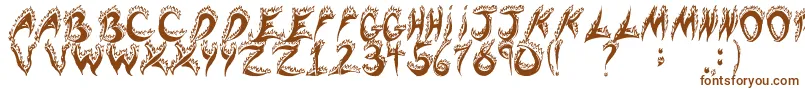 flaming tears Font – Brown Fonts