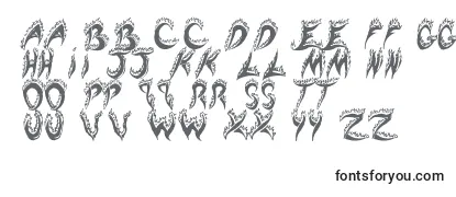 Flaming tears Font