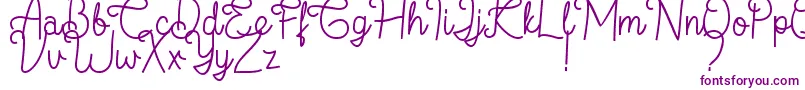 Шрифт Flamingo Regular – фиолетовые шрифты на белом фоне