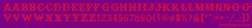 FLAMINGO Font – Red Fonts on Purple Background