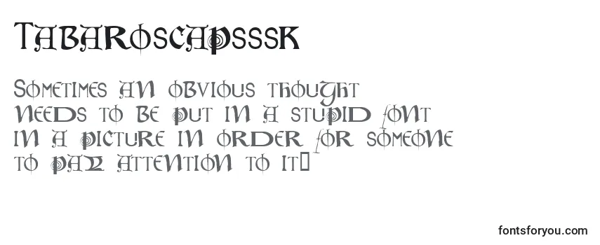 Schriftart Tabaroscapsssk