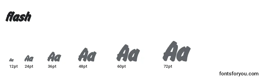 Flash (126790) Font Sizes