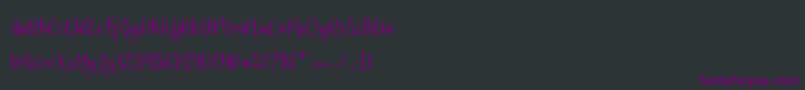 flashback Demo Font – Purple Fonts on Black Background