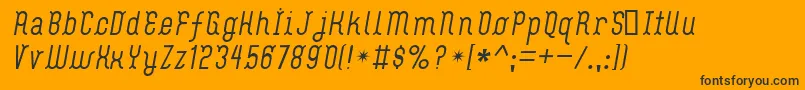 FlashBoy Font – Black Fonts on Orange Background