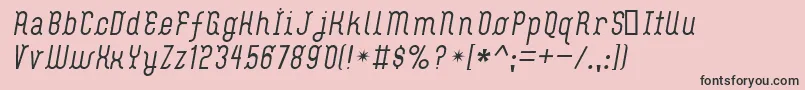 FlashBoy Font – Black Fonts on Pink Background