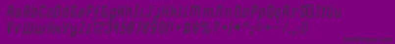 フォントFlashBoy – 紫の背景に黒い文字
