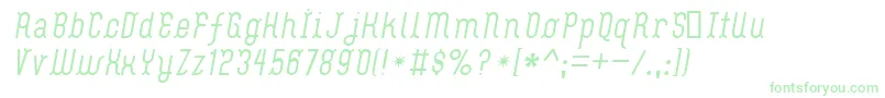 Шрифт FlashBoy – зелёные шрифты на белом фоне