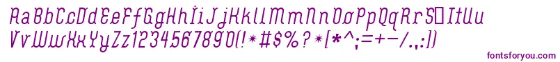 FlashBoy-fontti – violetit fontit valkoisella taustalla