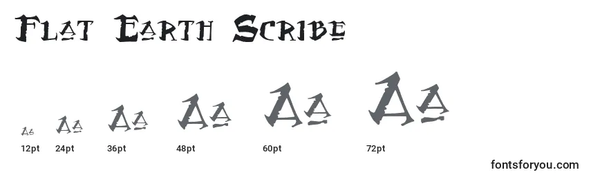 Flat Earth Scribe Font Sizes