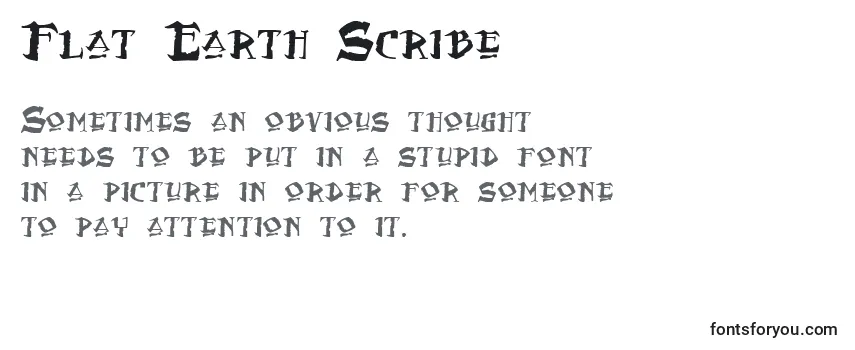 Flat Earth Scribe-fontti