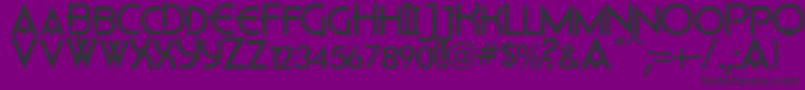 Flatley Font – Black Fonts on Purple Background