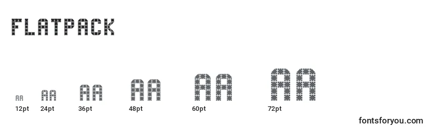 Размеры шрифта FLATPACK (126798)