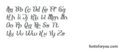 フォントFlattered Bold Italic