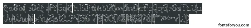 Шрифт Flattered Hollow Inverse – стильные шрифты