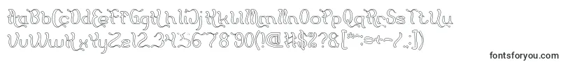 Flattered Hollow Font – Fonts for designers