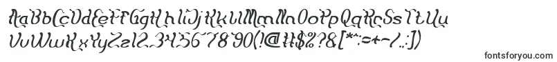 Flattered Italic-Schriftart – OTF-Schriften