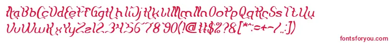 Flattered Italic Font – Red Fonts