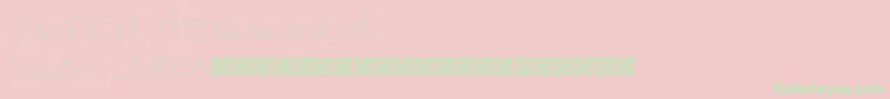 FlavoredCrayons Font – Green Fonts on Pink Background