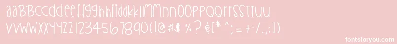 En savoir plus sur la police Flawless Police Flawless – polices blanches sur fond rose