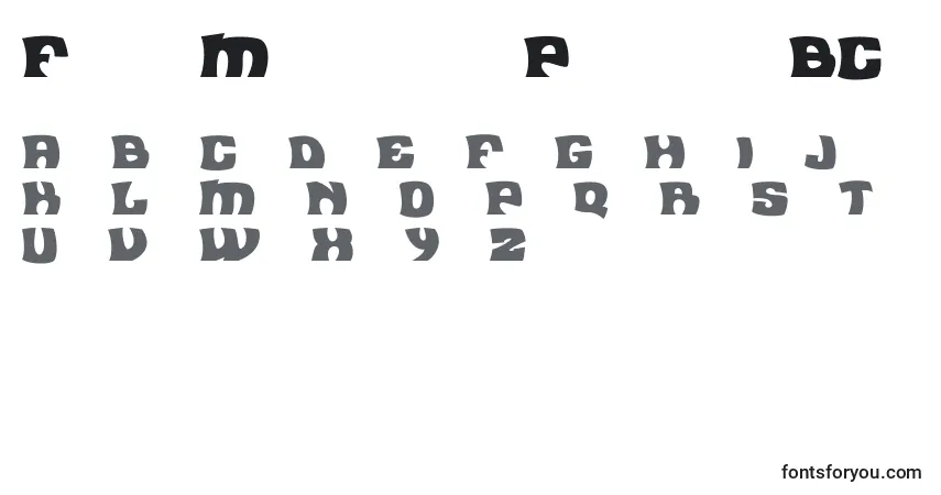 Шрифт Flea Market   Plain   BC – алфавит, цифры, специальные символы