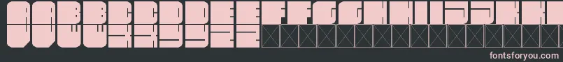 fleshy pad Font – Pink Fonts on Black Background