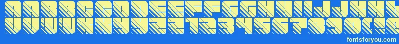 Más sobre la fuente fleshy stripes fuente fleshy stripes – Fuentes Amarillas Sobre Fondo Azul