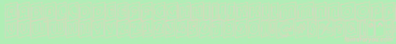BighaustitulcmupotlRegular Font – Pink Fonts on Green Background