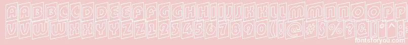 BighaustitulcmupotlRegular Font – White Fonts on Pink Background