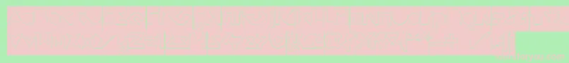 FLIGHT STEWARDESS Hollow Inverse Font – Pink Fonts on Green Background