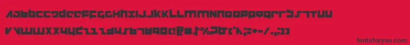 flightcorps Font – Black Fonts on Red Background